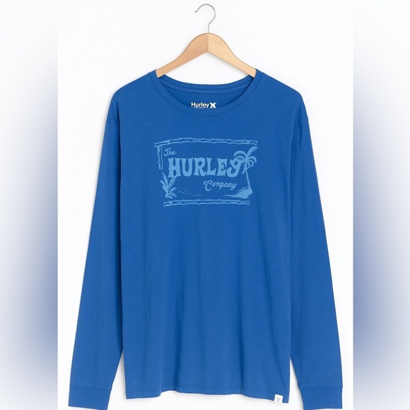 Hurley Men’s Everyday Naturals Long Sleeve T-Shirt – Size XL – NEW With Tags - Picture 3 of 4